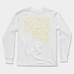 Abstract Storm Yellow Long Sleeve T-Shirt